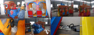 Elephant trackless train ride supplier