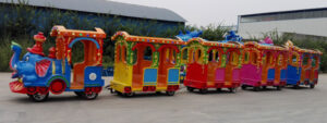 elephant trackless train ride manufacturer