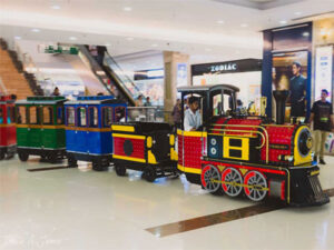 shopping mall trackless train costs