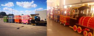Beston trackless train In South Africa