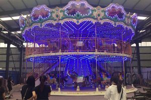 Beston double decker carousel rides for sale