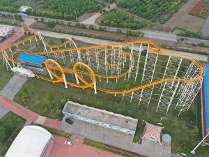 3 rings roller coaster rides for sale