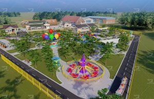 Suburban leisure amusement park design