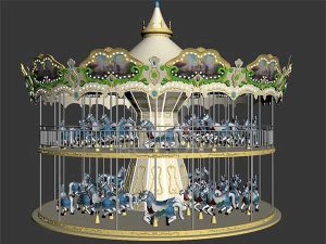 double decker carousel rides manufacturers