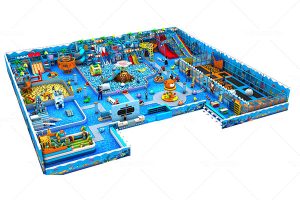 Kids indoor soft playground installation in Saudi Arabia