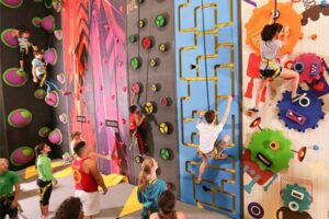 climbing wall for indoor playground equipment