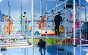 Beston indoor playground equipments installation