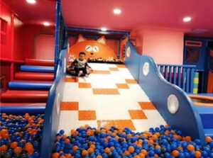donut slide of indoor playground