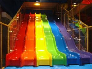 fiberglass Slide of indoor playground