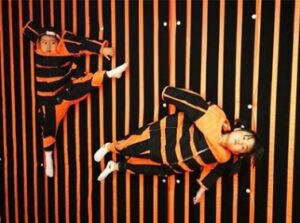 sticky wall of indoor playground