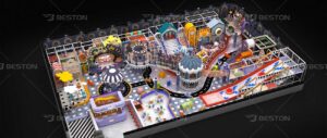 BESTON kids indoor playground equipment for sale