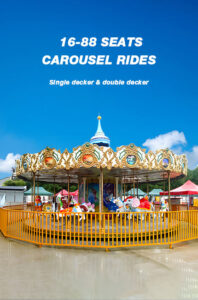 single decker carousel rides for sale