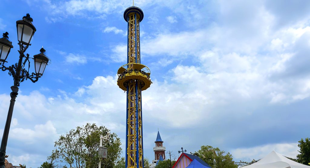 Rotating tower rides