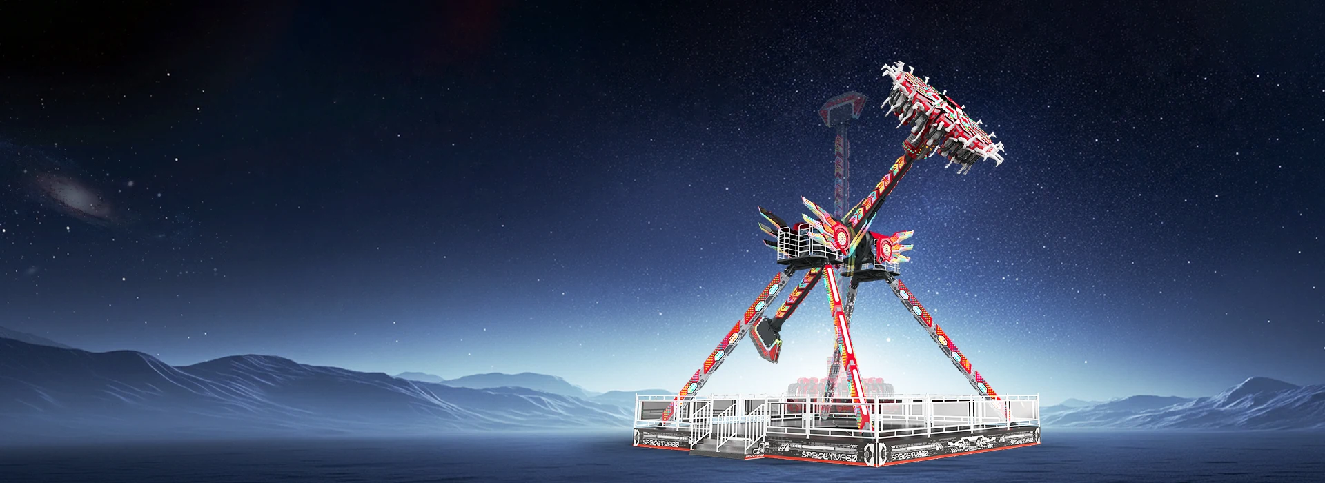 Spinning pendulum rides