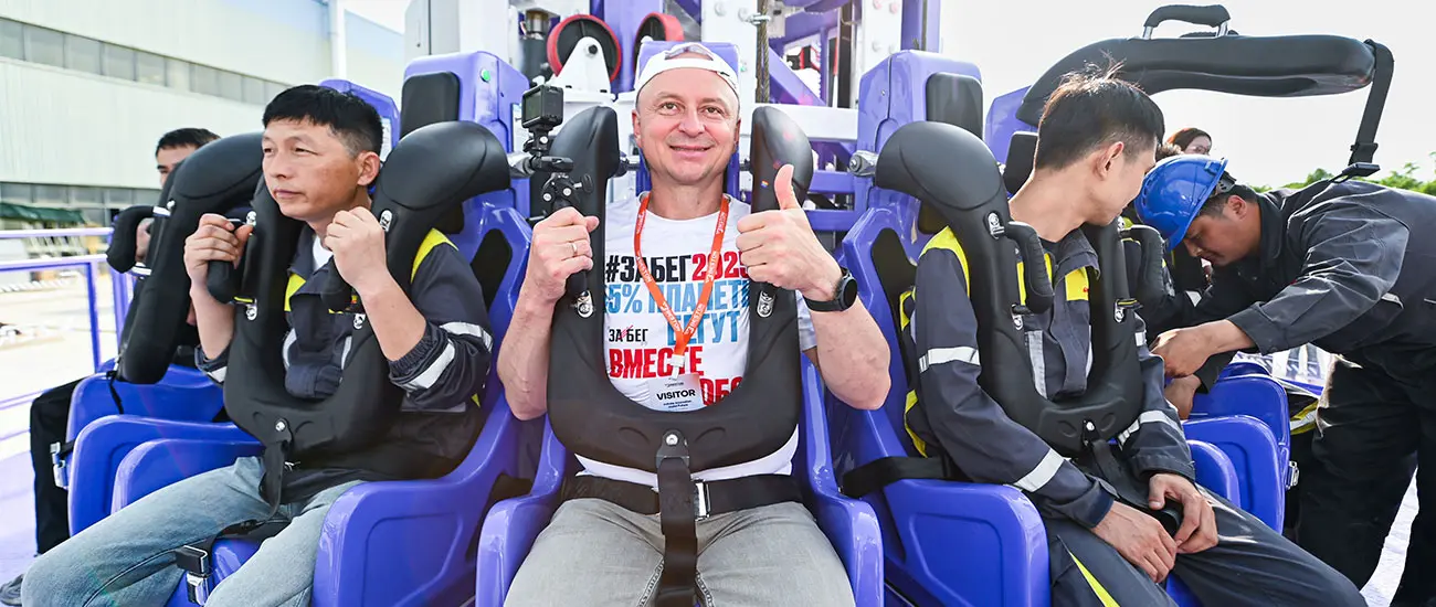 Beston client ride on drop tower