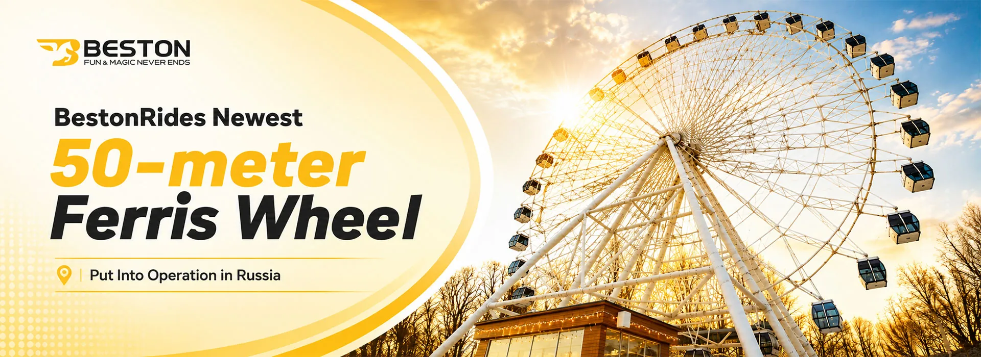 Beston ferris wheel in Russia