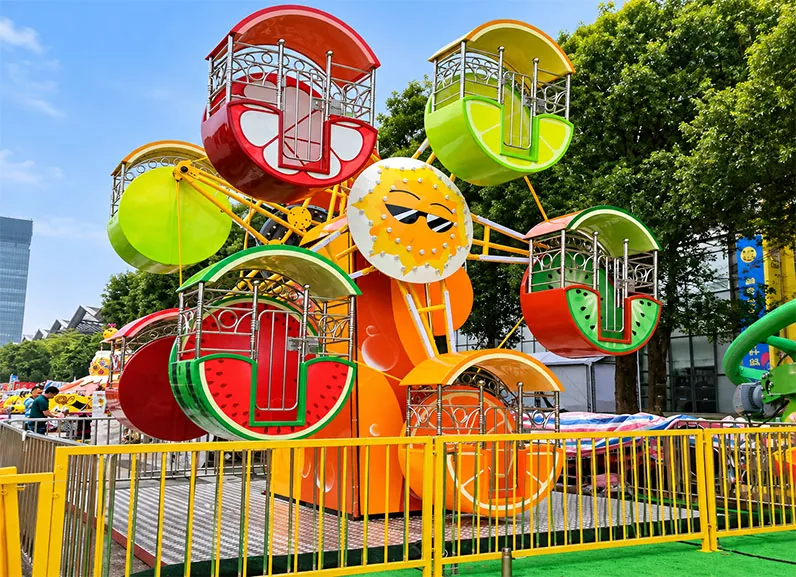 Small double ferris wheel
